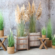 OLD FRENCH 2 db-os rusztikus fa ültetőláda szett 76 cm