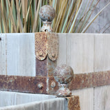 OLD FRENCH 2 db-os rusztikus fa ültetőláda szett 76 cm