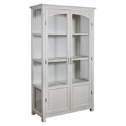 Old French antik krém vitrines szekrény üvegajtókkal, letisztult vintage formavilággal