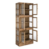 OLD FRENCH vitrines szekrény nyitott üvegajtókkal