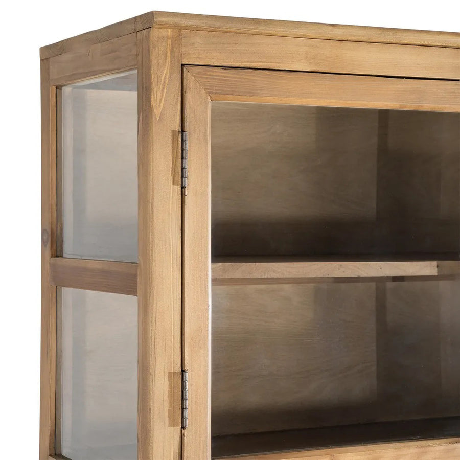 OLD FRENCH vitrines szekrény üvegezett oldalpanel részlete
