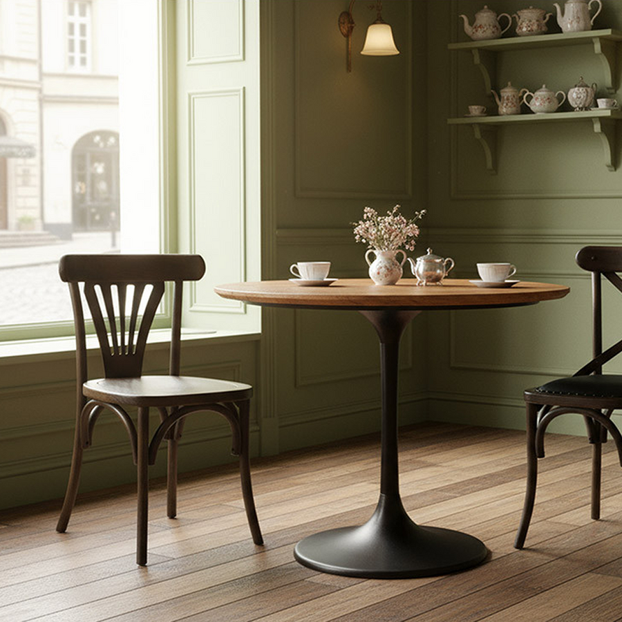 Old French szilfa bisztró szék francia bisztró enteriőrben