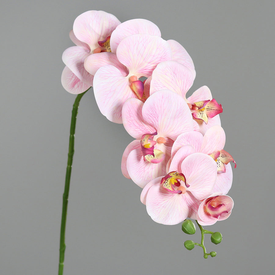 Hosszú szárú, Real Touch hatású pink mű orchidea.