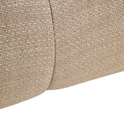 Krémszínű, 3 személyes formatervezett design kanapé.