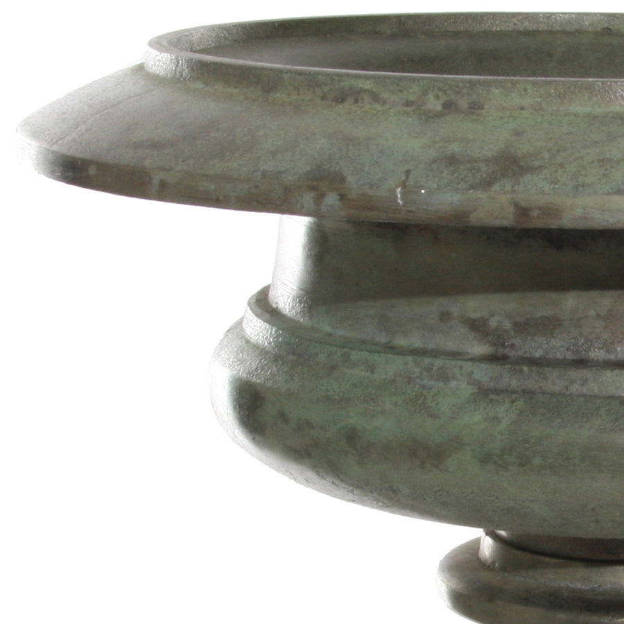 OANA antik zöld alumínium kaspó Ø 31 x 26 cm