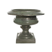 Antik zöld színű nagy kaspó-váza.