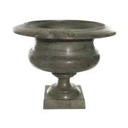 Antik zöld színű nagy kaspó-váza.