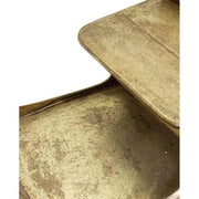 DORÉ óriás fém karácsonyi arany szán 160 cm