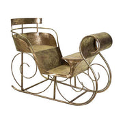 DORÉ óriás fém karácsonyi arany szán 160 cm