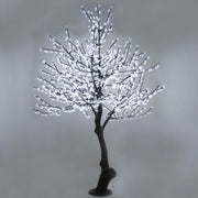 LED fényforrással kialakított, virágzó cseresznyefát idéző karácsonyi dekorációs fa.