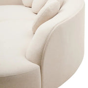 3 személyes, formatervezett íves design kanapé.