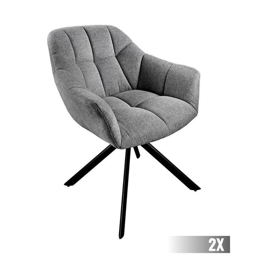 Szürke színű, 180 fokban forgatható, design szék.