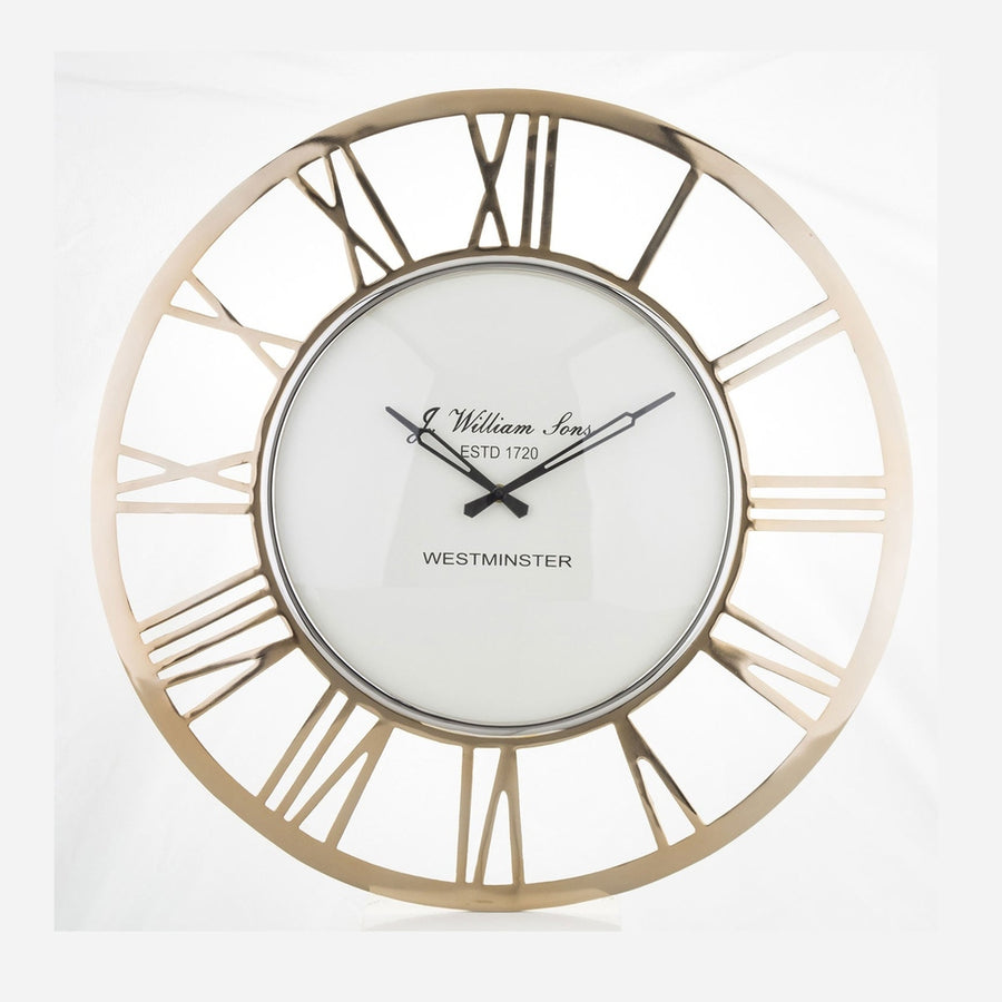 Pezsgőszínű falióra.