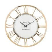 Pezsgőszínű falióra.