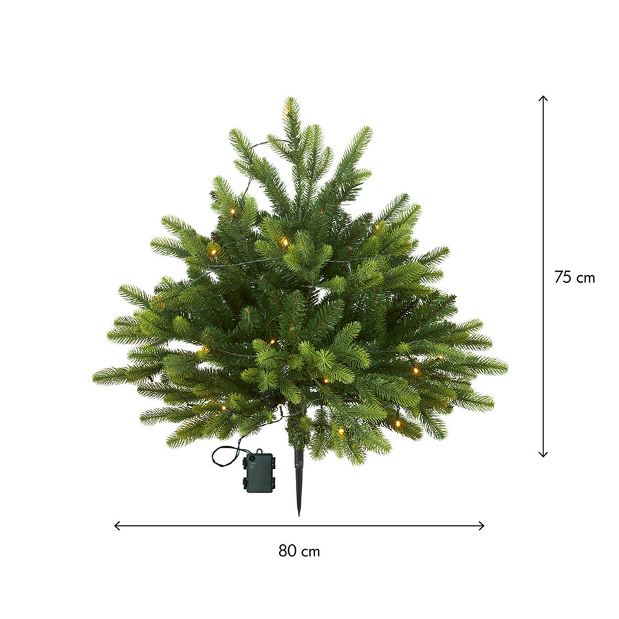 PINE betűzős dekor műfenyő mérete 75 cm magas és 80 cm széles