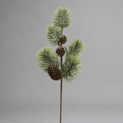 Mű fenyő pick 40 cm 3D-s tűlevelekkel és tobozokkal