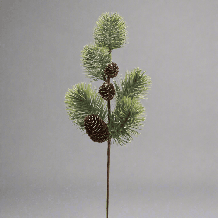 Mű fenyő pick 40 cm 3D-s tűlevelekkel és tobozokkal