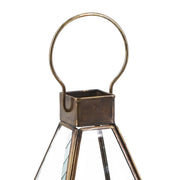 Vintage stílusú, bronzból készült, kézműves lámpás.