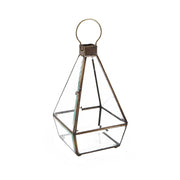 Vintage stílusú, bronzból készült, kézműves lámpás.