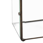 Vintage stílusú, bronzból készült, kézműves lámpás.