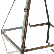 Vintage stílusú, bronzból készült, kézműves lámpás.