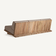 Kortárs teakfa kerti kanapé.