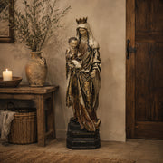 129 cm magas SACRED Madonna szobor rusztikus enteriőrben