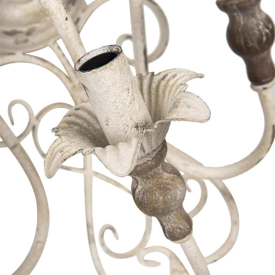 Klasszikus megjelenésű, rusztikus felületű, 3 karú fém falilámpa.