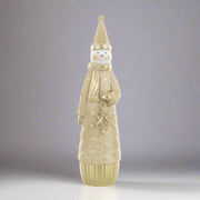 Elegáns arany hóember szobor 23 cm, modern karácsonyi dekoráció a Shiny kollekcióból.