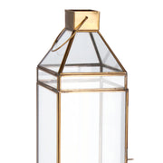 Vintage stílusú, alumíniumból készült, rézszínű kézműves lámpás.