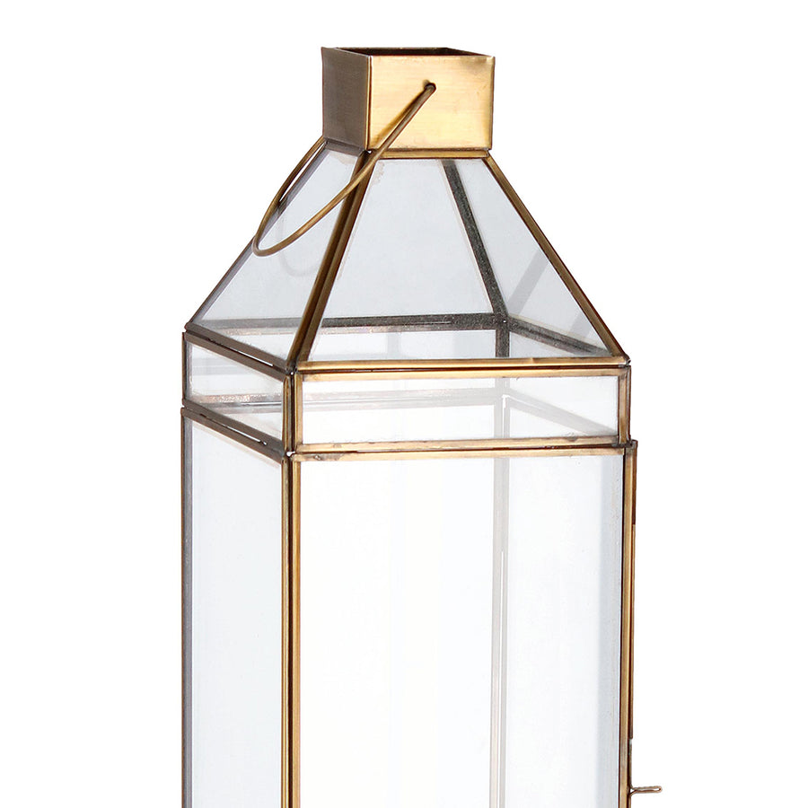 Vintage stílusú, alumíniumból készült, rézszínű kézműves lámpás.