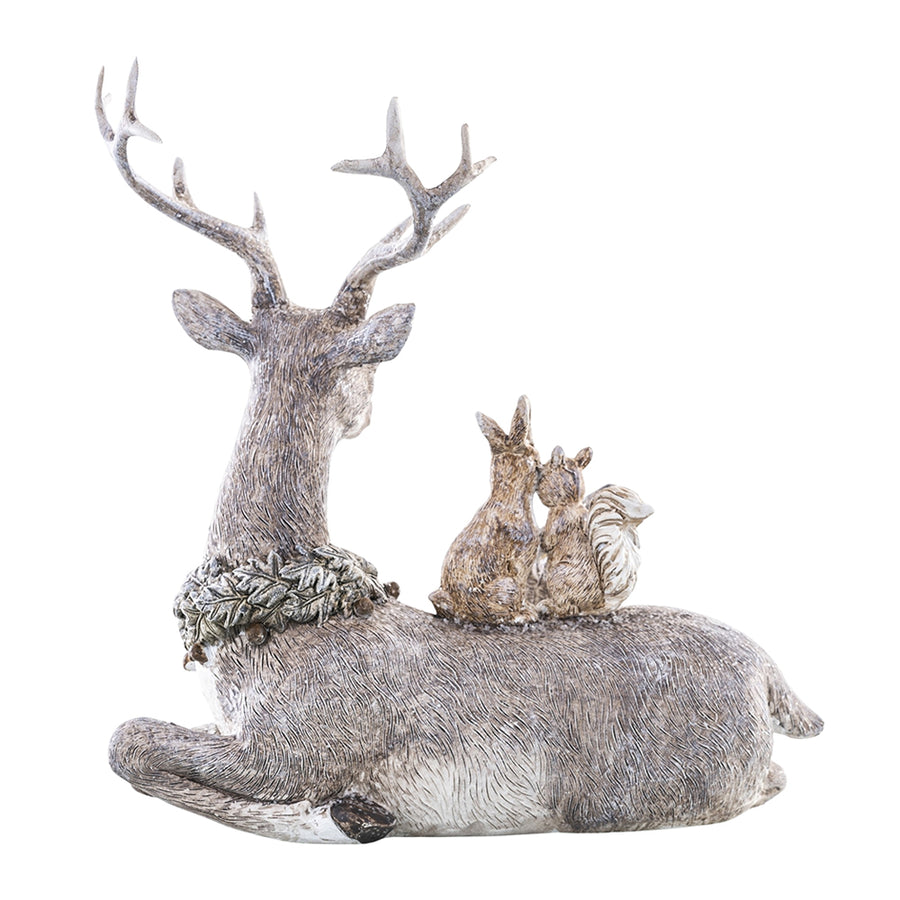 Karácsonyi szarvas család figura hátulról – Spirit of the Forest