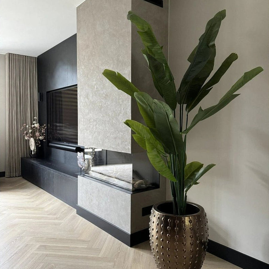 Real Touch Strelitzia Nicolai műnövény 180 cm, dekorációs kaspóban