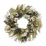 Szárított virágkoszorú.