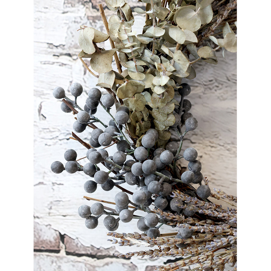 Szárított virágok koszorú mix.