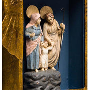 A Szent Családot ábrázoló dioráma.