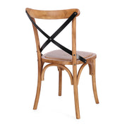 Diószínű, thonet jellegű, szilfa étkezőszék.