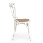 CROSS fehér szilfa-rattan étkezőszék