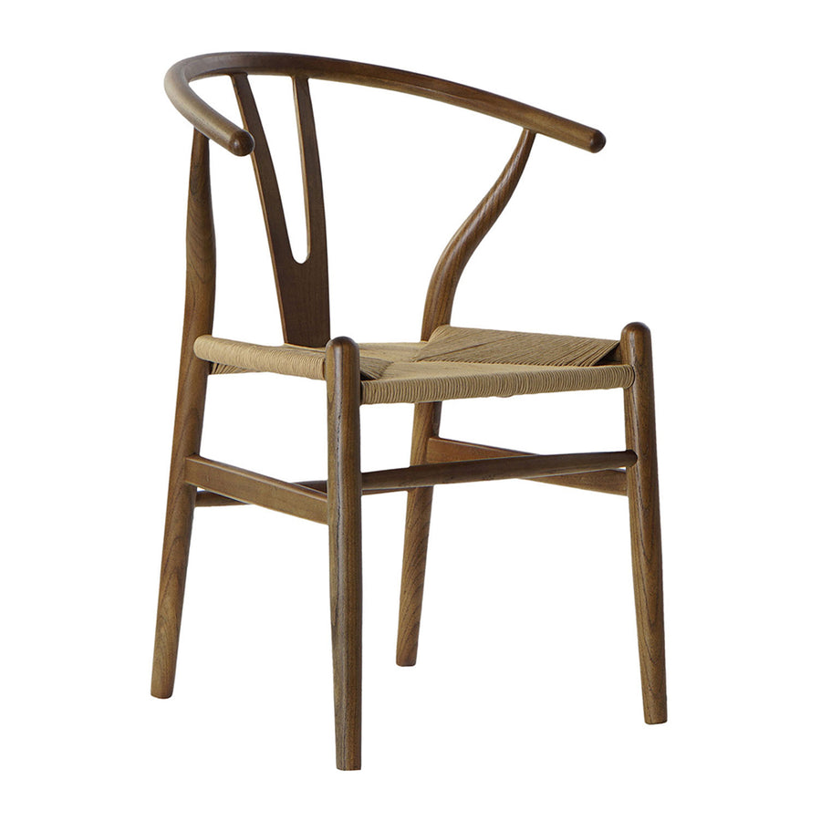 Barna színű, hajlított szilfából készült karosszék.