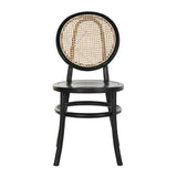 Fekete színű, thonet jellegű bisztrószék.