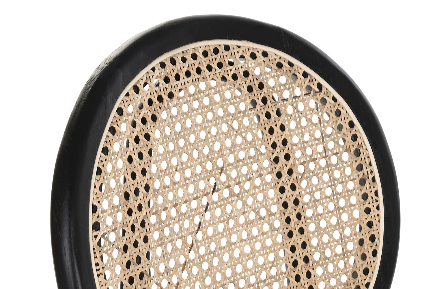 Fekete színű, thonet jellegű bisztrószék.