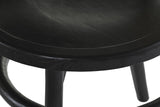 Fekete színű, thonet jellegű bisztrószék.