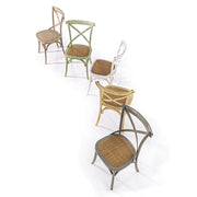 Okker színű, thonet jellegű, szilfa étkezőszék.