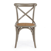 Szürke színű, thonet ihletésű étkezőszék.