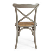 Szürke színű, thonet ihletésű étkezőszék.