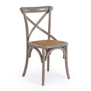 Szürke színű, thonet ihletésű étkezőszék.