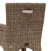 rattan karosszék háttámla részlet