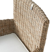 rattan karosszék páros elrendezés enteriőrben