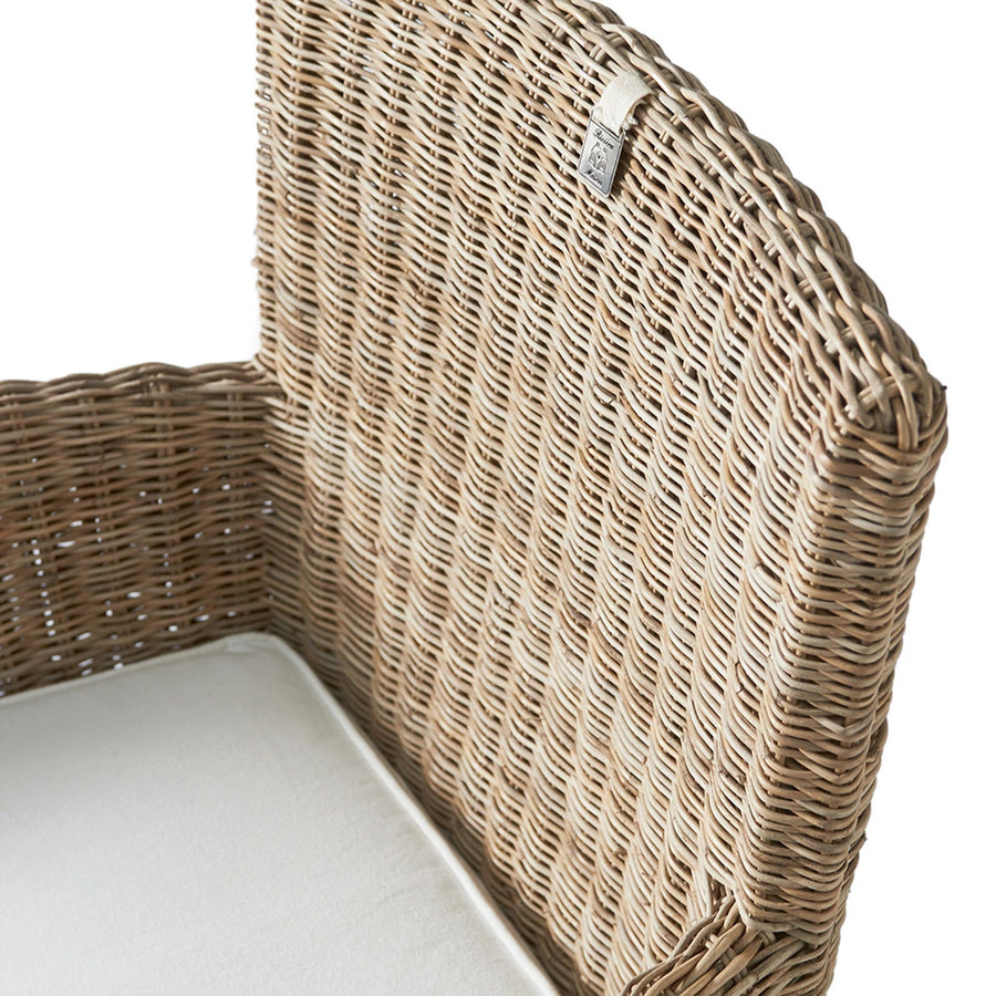rattan karosszék páros elrendezés enteriőrben