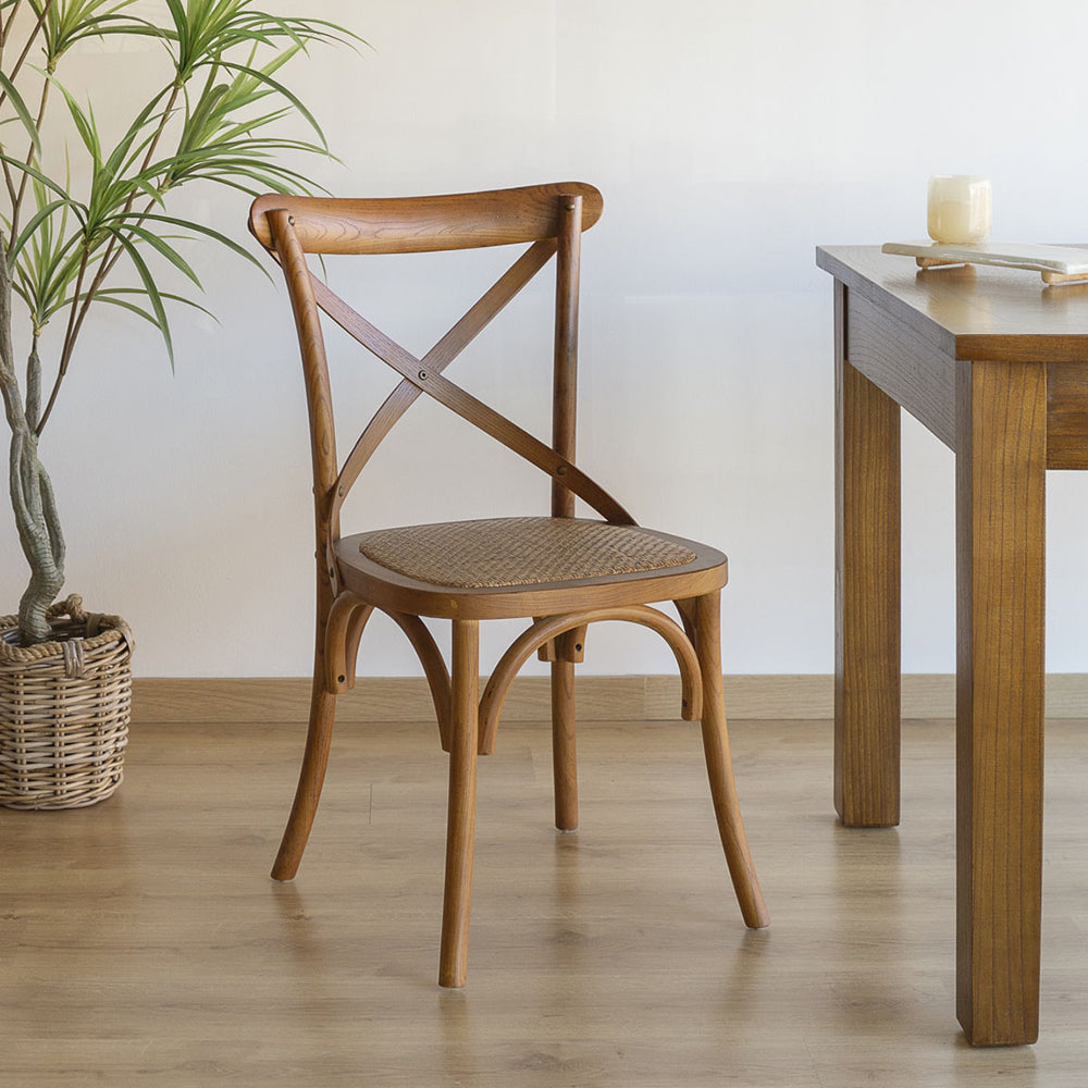 Thonet jellegű, barna színű tölgyfából készült étkezőszék.